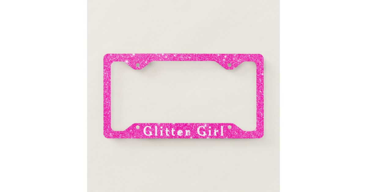 Hot Pink Yoga Glitter Girl Customize Sparkle Yoga Mat | Zazzle