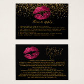 Hot Pink Glitter Lips 💋 Application Instruction (Front & Back)