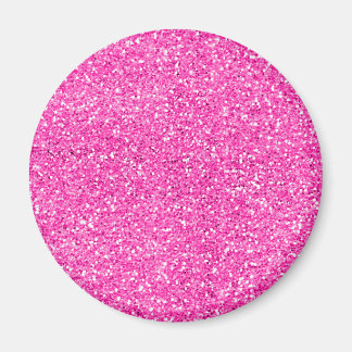 Hot Pink Glitter Magnet