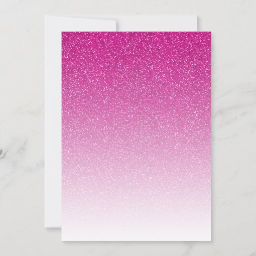 Hot Pink Glitter Ombre 60 And Sassy 60th Birthday Invitation Zazzle