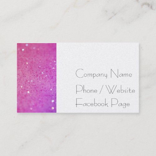 Hot Pink Glitter - Shiny, Sparkles Business Card Template