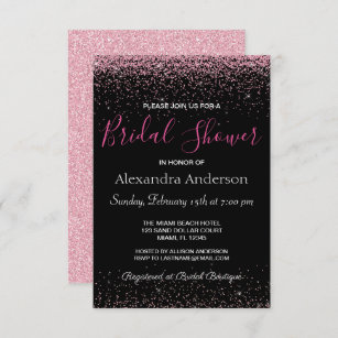 bridal shower invitations fuchsia birthday party invitations hot pink party invitations fuchsia bridal shower invitations IN433