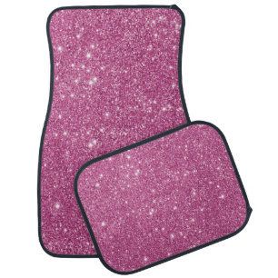 Hot Pink Glitter Sparkles Car Mat