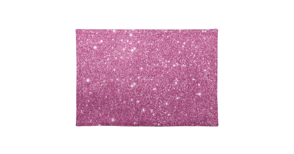 Hot Pink Glitter Sparkles Cloth Placemat Zazzle