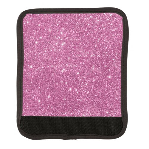 Hot Pink Glitter Sparkles Luggage Handle Wrap
