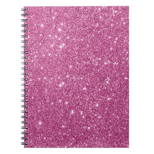Hot Pink Glitter Sparkles Notebook