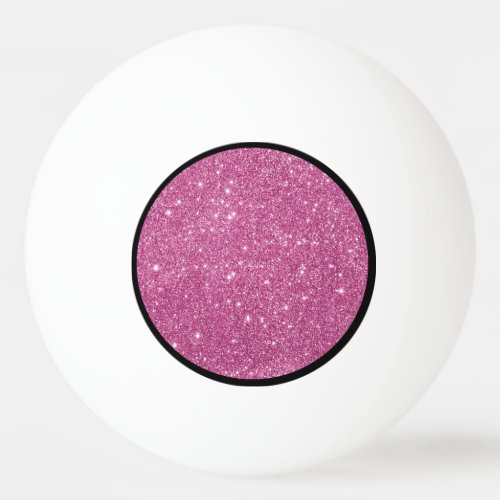 Hot Pink Glitter Sparkles Ping_Pong Ball