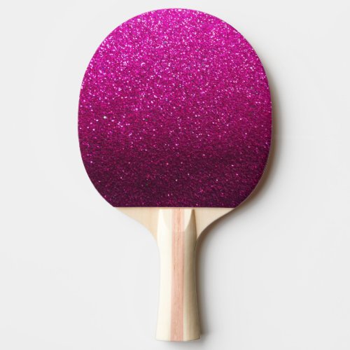 Hot Pink Glitter Sparkles Ping Pong Queen Champion Ping Pong Paddle