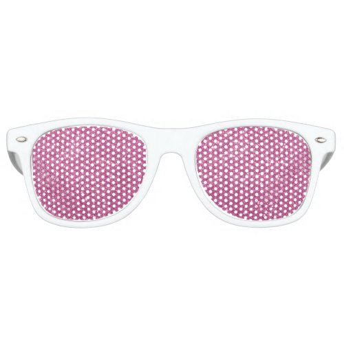 Hot Pink Glitter Sparkles Retro Sunglasses