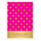 Hot Pink Gold Glitter Dots Earring Display Cards
