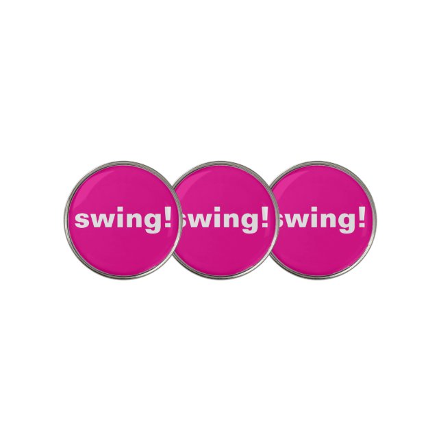 Hot Pink Golf Ball Markers (3 Up)