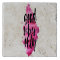 hot pink good vibes only brush script