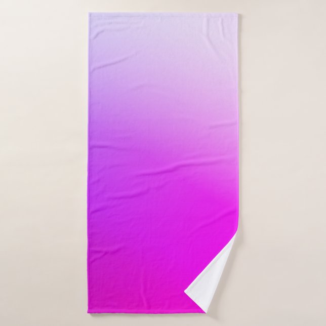 Hot Pink Gradient Bath Towel Set (Bath Towel)