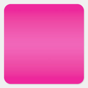 Hot Pink Gradient Blank Square Sticker