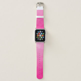 Hot pink Gradient Geometric Mesh Pattern Apple Watch Band