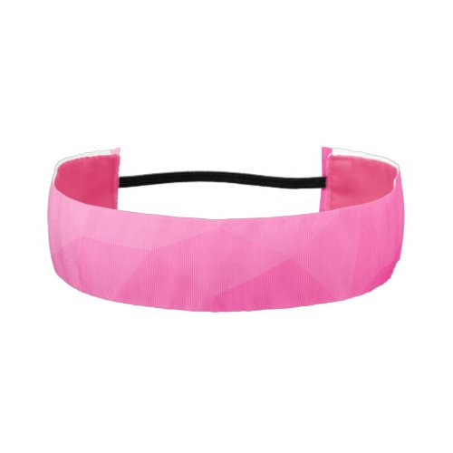 Hot pink Gradient Geometric Mesh Pattern Athletic Headband