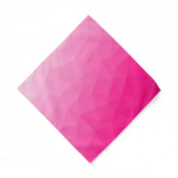 Hot pink Gradient Geometric Mesh Pattern Bandana