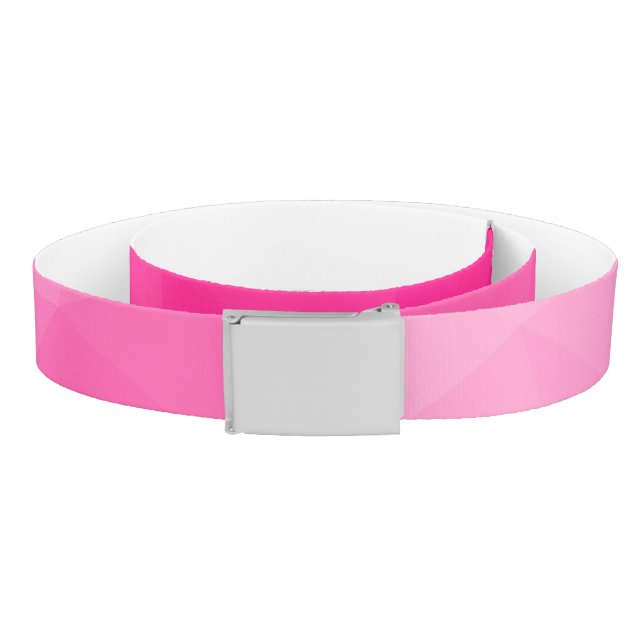 Hot pink Gradient Geometric Mesh Pattern Belt (Coil)
