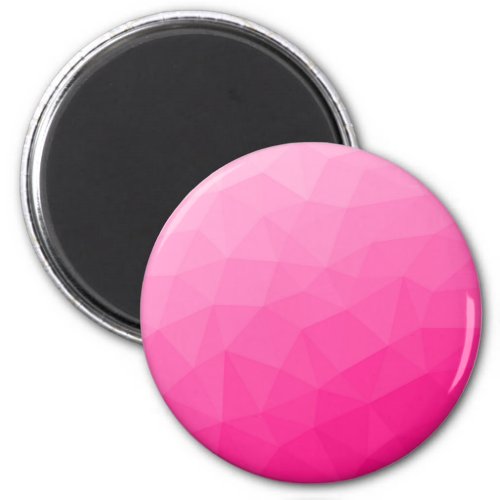 Hot pink Gradient Geometric Mesh Pattern Magnet