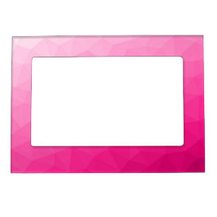 Hot pink Gradient Geometric Mesh Pattern Magnetic Frame
