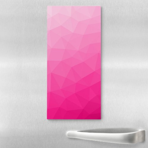 Hot pink Gradient Geometric Mesh Pattern Magnetic Notepad