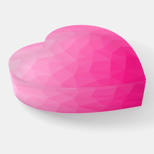 Hot pink Gradient Geometric Mesh Pattern Paperweight (Angled)