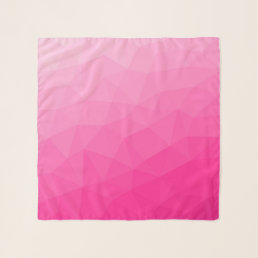 Hot pink Gradient Geometric Mesh Pattern Scarf
