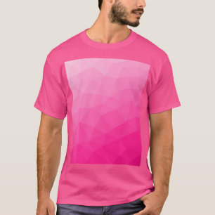 Hot pink gradient geometric mesh pattern T-Shirt