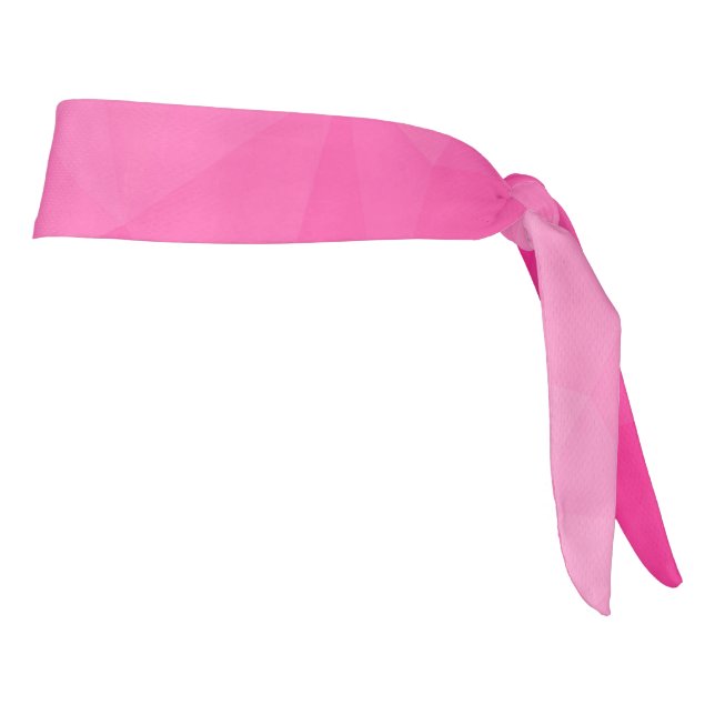 Hot pink Gradient Geometric Mesh Pattern Tie Headband (Rotate 90)