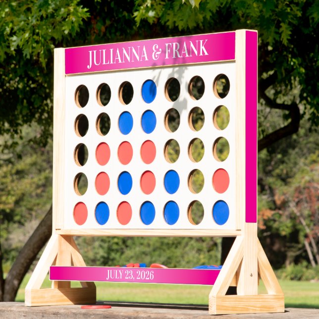 Hot Pink Gradient Wedding Fast Four (Lawn)