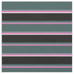 [ Thumbnail: Hot Pink, Gray, Dark Slate Gray, Black & Lavender Fabric ]