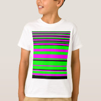 Hot Pink Green Black Colorful Stripe Pattern