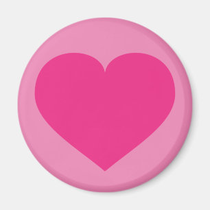 Hot Pink Heart Magnet