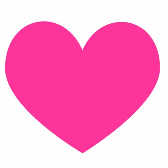 Hot Pink Heart Magnet