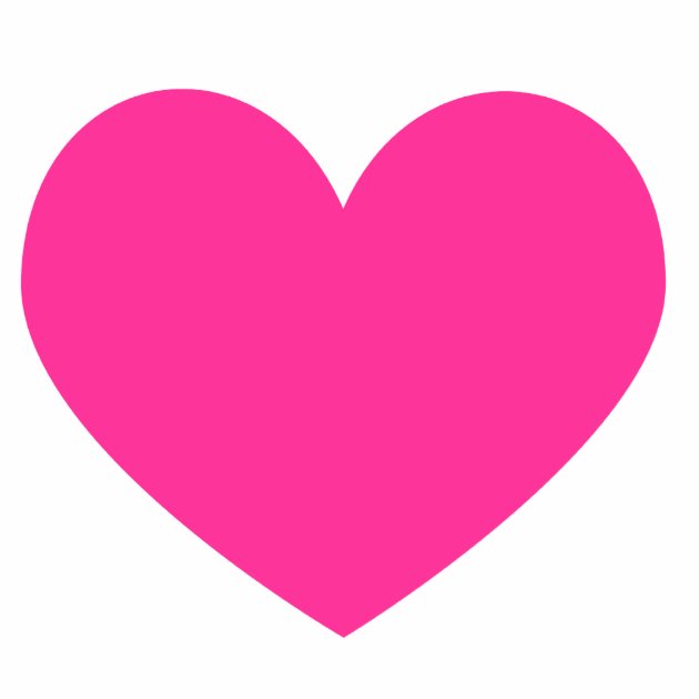 Hot Pink Heart Magnet Zazzle com