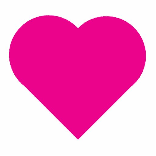 Hot Pink Heart Photo Cut Out | Zazzle