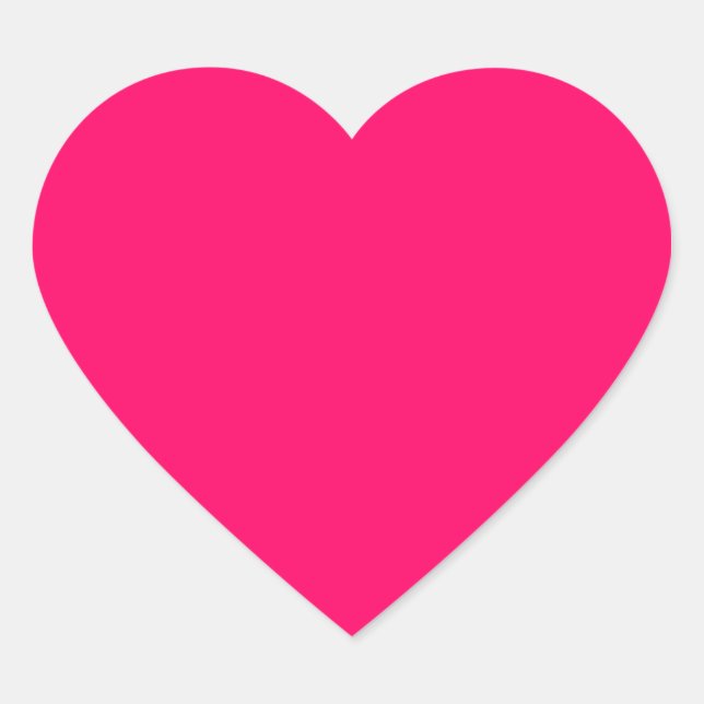 Hot Pink Heart Sticker (Front)