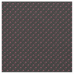 Hot Pink Hearts Black Fabric