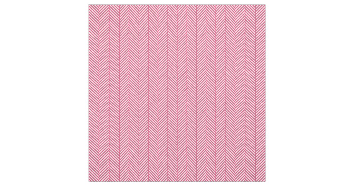 Hot Pink Herringbone Fabric Zazzle