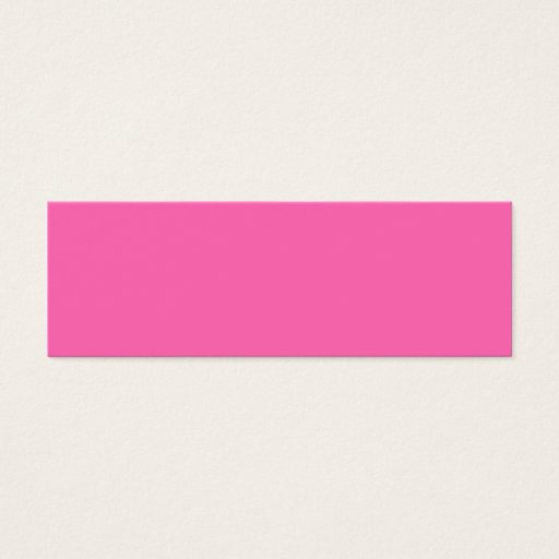 Customizable Hot Pink High End Solid Colored Business Card