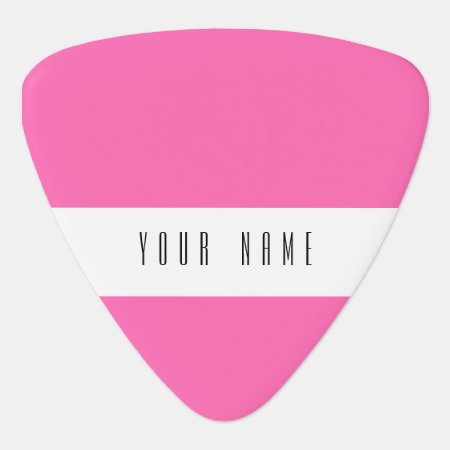 Hot Pink High End Solid Colored Guitar Pick