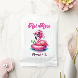 Hot Pink Hot Mess Flamingo Pool Party Bachelorette Margarita Drink Mix