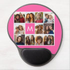 Hot Pink Instagram Photo Collage Custom Monogram