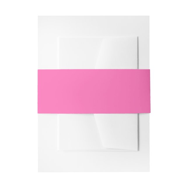 Hot-Pink Invitation Belly Band (Front Example)
