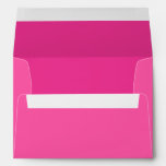 Hot Pink Invitation / Greeting Card Envelope at Zazzle