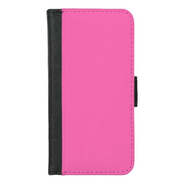Hot Pink iPhone 8/7 Wallet Case (Front)
