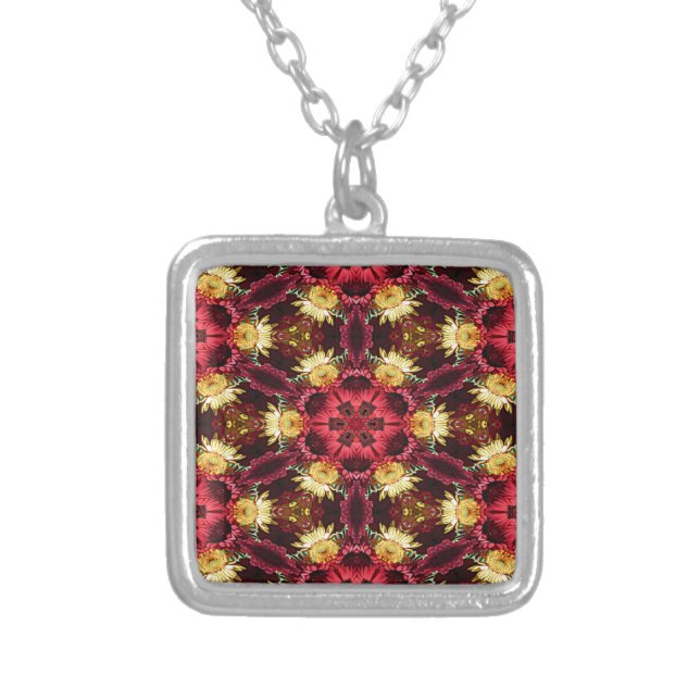 Hot Pink Kaleidoscope Necklace (Front)