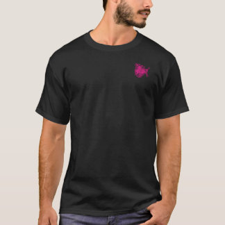 Hot Pink Lace Grasshopper Emblem | Blossom Basics T-Shirt