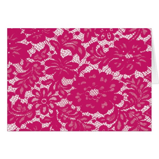 Hot pink lacy cards (Front Horizontal)
