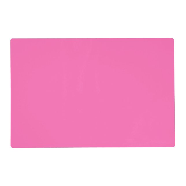 Hot Pink Laminated Placemat (Front)